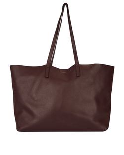 Saint Laurent Rive Gauche Cabas Bag, Leather, Burgundy, GRP3941, P, 3*